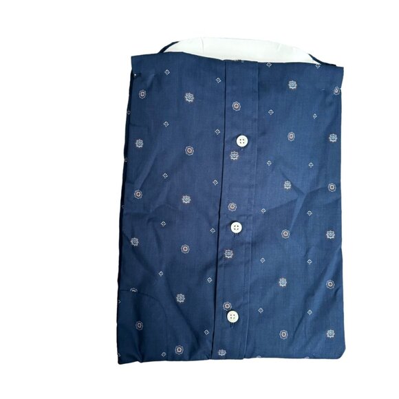 Saddlebred Classic Fit Button-Down Shirt XLT Blue Easy Care - Picture 11 of 12